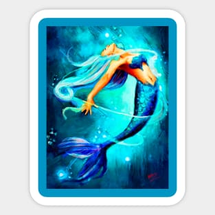 Blue Mermaid Sticker